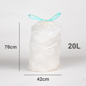 Eco360 Extra Strong Kitchen Drawstring Bin Liners 20L (20 Bags)