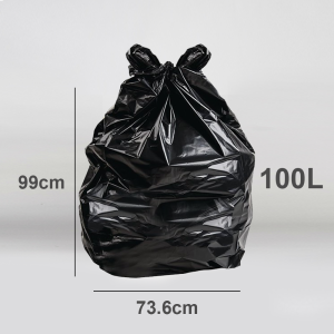 20 x Ecobag HEAVY DUTY SUPER STRONG BIN LINER REFUSE SACKS 100 litre Black