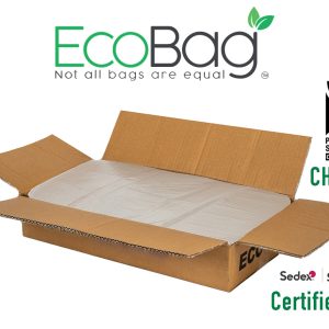 Clear Heavy Duty Compactor Sacks 20kg CHSA Recycled Material 20X34X47 100 Bags